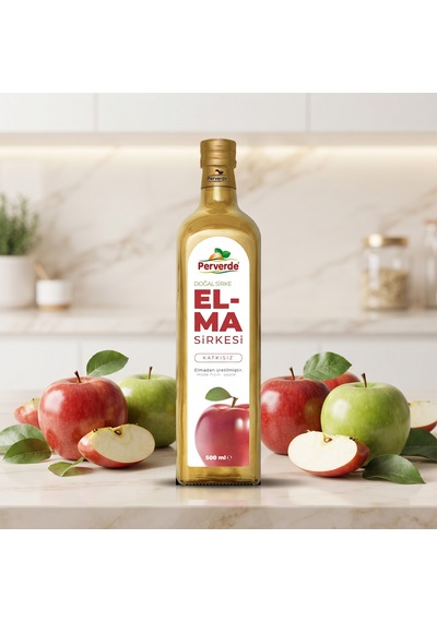 Doğal Elma Sirkesi 500 Ml Katkısız Elma Sirkesi