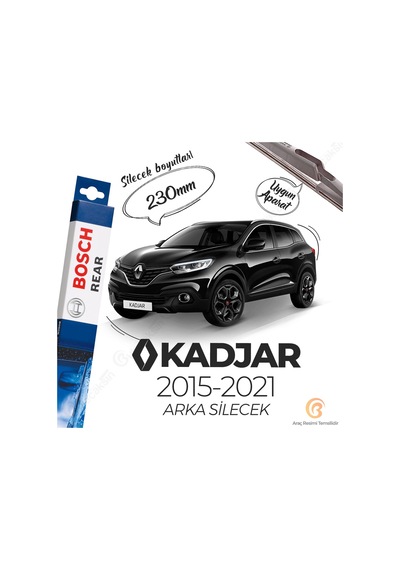 Renault Kadjar Arka Silecek 2015-2021 Bosch Rear H230