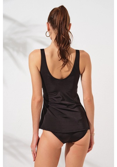 Pierre Cardin Mara Kruvaze Formlu Tankini Takım Siyah 231501