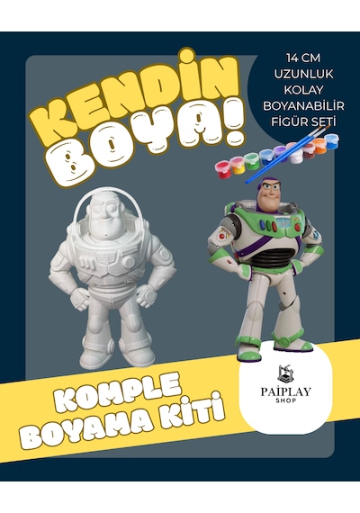 Oyuncak Hikayesi Toy Story Buzz Boyama Seti Ve Buzz Figürü Çizgi Karakter