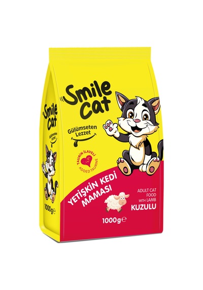 1000 Gr Kuru Kedi Maması Yetişkin Kuzulu 3'lü