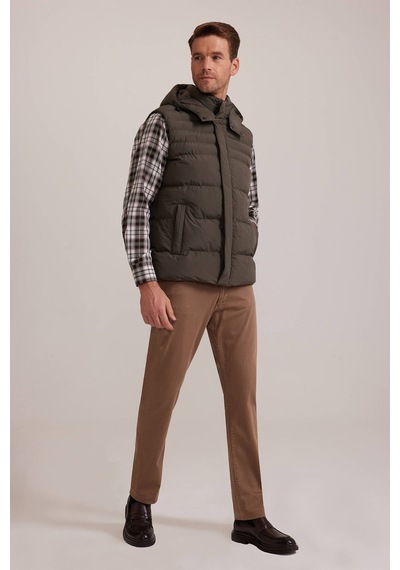 Ysf Erkek Haki Yeşil Regular Fit Yelek