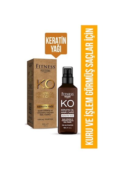 Fitness Professional Kuru ve Yıpranmış Saçlara Özel Keratin Yağı 100 ML