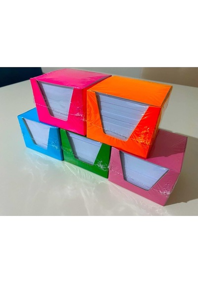 Küp Not 10 Paket Küp Blok Not Kağıdı 1. Hamur 8x8 Cm 500 Yaprak