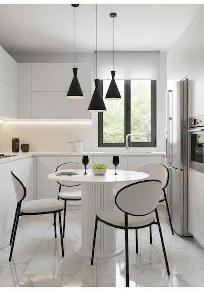 Güneş Model Mdf Ayaklı 90cm Çaplı Yuvarlak Mutfak Masası Sandalye Yok Beyaz Güneş Model Mdf Ayaklı 90cm Çaplı Yuvarlak Mutfak Masası Sandalye Yok Beyaz