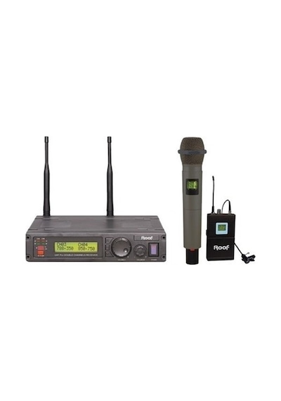 Roof R-1200 Uhf El + Yaka Kablosuz Mikrofon Seti