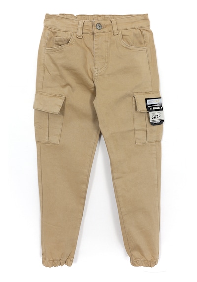 Dobakids Kargo Cep Gabardin Erkek Çocuk Jogger Pantolon Camel 001-0001959 Camel