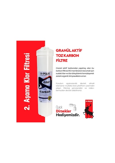Kapalı Kasa Su Arıtma Cihazı Filtresi Inline 3Lü Filtre Seti 498555025