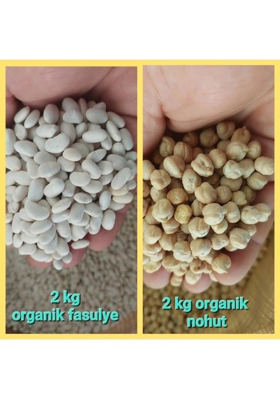 Fasulye 2 Kg Nohut 2 Kg Köy Mahsulu Katkısız, Doğal
