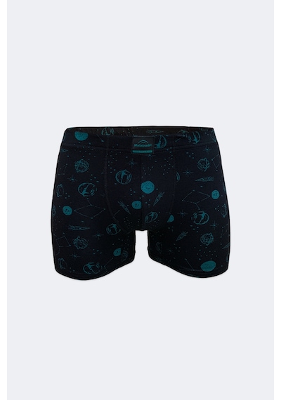 Malabadi Erkek 6'lı Siyah Desenli Premium Collection Modal Boxer 6m251
