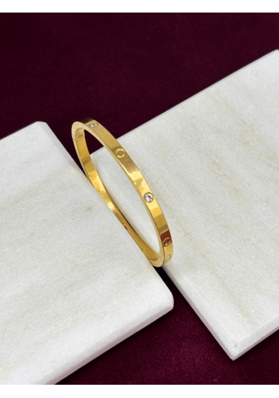 Taşlı Gold Kelepçe Gold