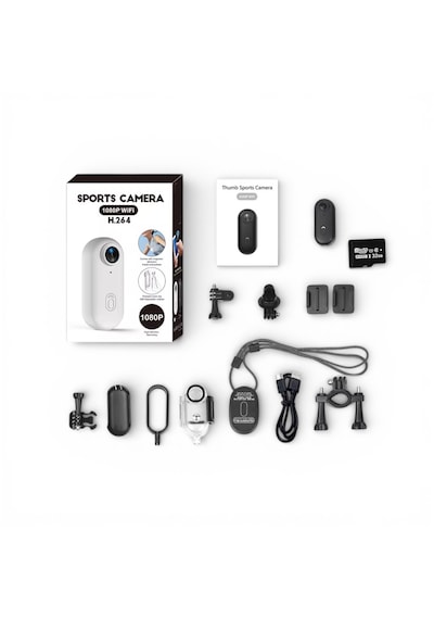 Bubitechh H88 1080p Wifi Mini Aksiyon Kamera 30m Su Geçirmez Manyetik Body Cam 120 Geniş Açı 32gb Kart Dahil Type-c Siyah