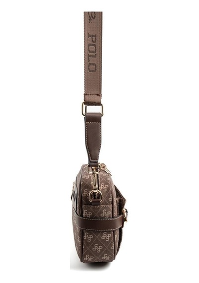 Silver Polo Sp1256 Kadın Çapraz Çanta Monogram Kahve-kahve