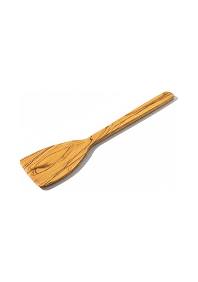 Zeytin Ağacı El Yapımı 12 İnç Spatula. Kızartma, Çevirme Ve Karıştırma İçin Doğal, Kavisli Spatula. Biftek Ve Pizza İçin Mükemmel Seçim 0
