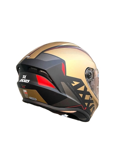 Motosiklet Full Face Draken S Mat Kırmızı-kahverengi A9 V.2 Motor Kaskı Çok Renkli