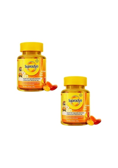 Kids Multivitamin Ve Mineral Içeren Çiğnenebilir 60 Tablet 2 Adet