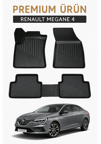 Renault Megane 4 Uyumlu 3d Oto Paspas Premium