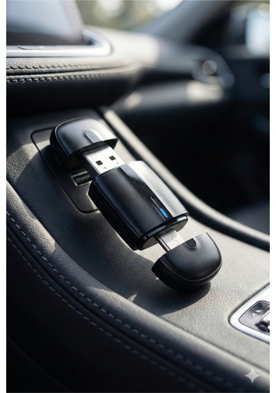Çift Girişli Kablolu Carplay İ Kablosuza Çeviren 2si1 Arada Wireless Carplay Box Diğer
