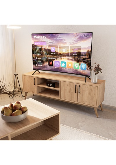 Set 1586-2076 Tv Ünitesi + Exxen Orta Sehpa - Sepet Rengi