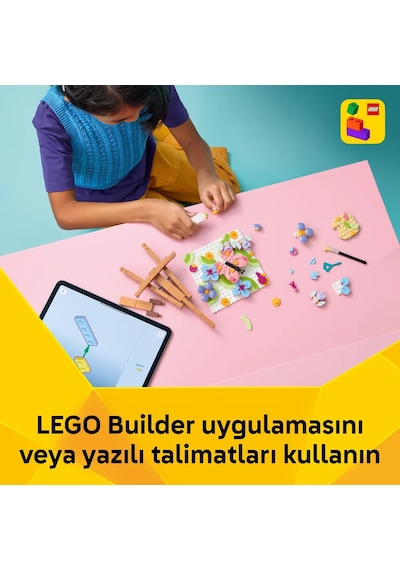 LEGO® Creator 3’ü 1 arada Çiçekli Tablo 31390 - 8+ Yaş için Çerçeve veya Palet ve Resim Olabilen Oyuncak Yapım Seti (348 Parça)