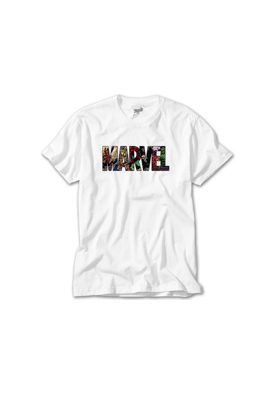 Marvel Heroes İn Post 2 Beyaz Tişört Beyaz