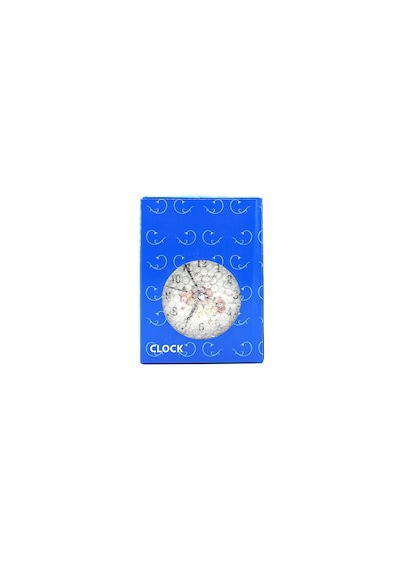 Lunaev Twın Bell Alarm Clock Yuvarlak Masa Çalar Saat Metal Kasa Eskitme Desenli Pilli - Işıklı Çap: .