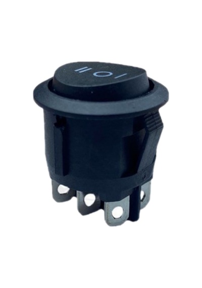 Ic-134-6 Yuvarlak Anh.on-off-on 6p Siyah