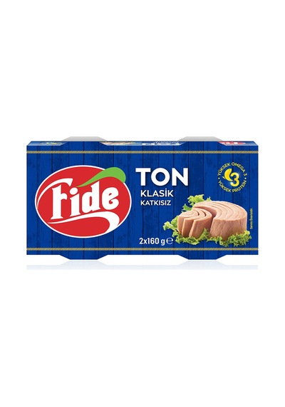 Fide Klasik Ton Balığı 2 X 160 G - 3 Adet Tarı