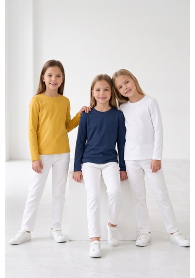 Kiagu Kız Erkek Çocuk Basic Tişört 3'lü Set Pamuklu Uzun Kollu Çocuk Tişört 2-13 Yaş T-shirt 3'lu Set2 Kiagu Kız Erkek Çocuk Basic Tişört 3'lü Set Pamuklu Uzun Kollu Çocuk Tişört 2-13 Yaş T-shirt 3'lu Set2