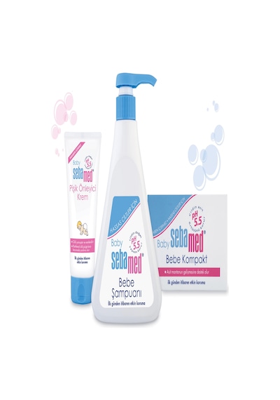Sebamed Bebek Seti (500Ml Şampuan + 100Ml Pişik Önleyici + 100Gr Kompat Sabun)