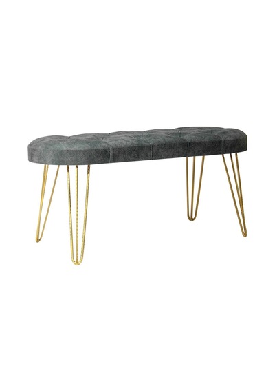 Louca Bench, Gri Gold