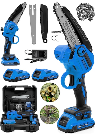 Steiner 198 Vf 10 Ah 25cm Bakır Sargı Akülü Dal Kesme Budama Mavi