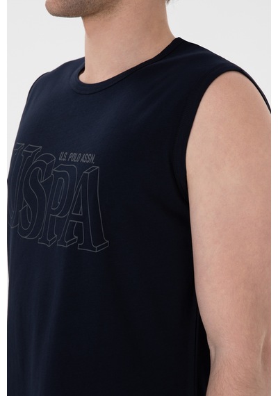 U.S. Polo Assn. Erkek Bisiklet Yaka Lacivert Pijama Takımı 50309807-VR033