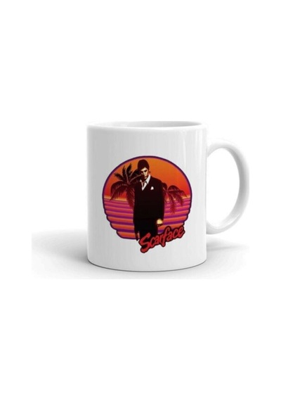 Scarface Al Pacino Baskılı Kupa/bardak Beyaz