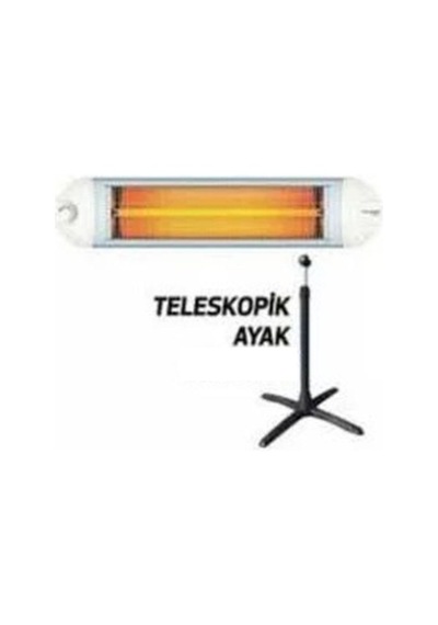 Awox White Ecotec Infrared Isıtıcı Elektrikli Soba + Isıtıcı Ayak
