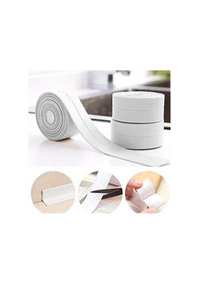 156 Gr Beyaz Su Sızdırmaz Lavabo Kenar Bandı 3.2m Beyaz - 851325619 Beyaz