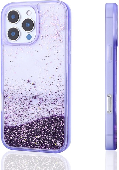 Apple Uyumlu iPad iPhone 12 Pro Kılıf Sıvılı Simli Şeffaf Arka Yüzey Zore Keto Silikon Kapak Çok Renkli