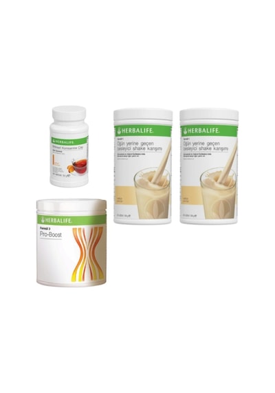 Herbalife 2 Adet Vanilya Shake 1 Adet Pro-boost 1 Adet Şeftali Çay 50 Gr