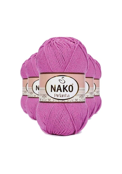 5 Adet Pırlanta Amigurumi El Örgü İpi Yünü Gül 1249