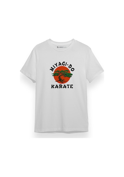 Cobra Kai Miyagi Do Logo Beyaz Kısa Kol Erkek Tshirt 001