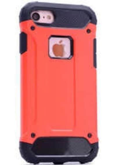 Noktaks - Apple Uyumlu iPhone 5 - 5s - Kılıf Çift Katman Zırh Tank Crash Military Kapak - Kırmızı Kırmızı