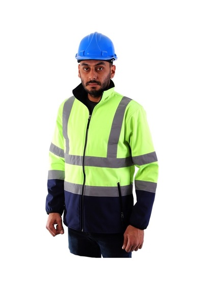 Eser - Softshell Yönetici Montu - Sarı, Lacivert