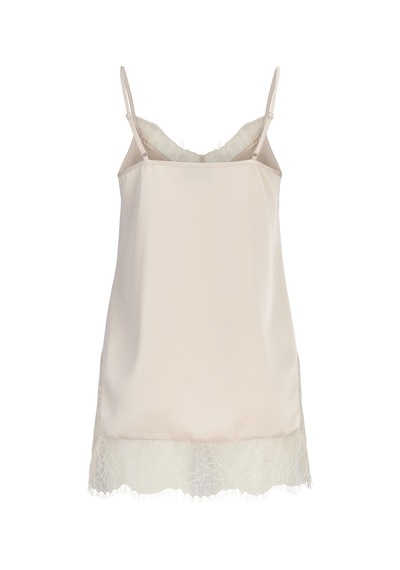 Jack & Jones Kadin V Yaka Saten Dokulu Üst - Vima - 12301543 Antique White