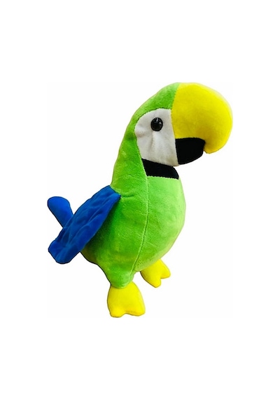 Peluş Oyuncak Yeşil Papağan Kuş 30 Cm Yeşil