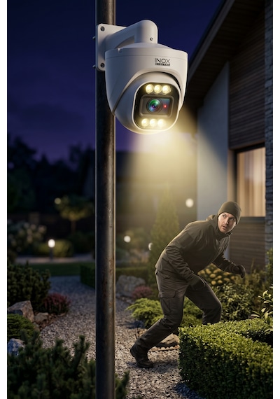 Inox-x205 4mp Ip Warm Led'li Dome Güvenlik Kamerası - 7/24 Tam Renkli Gece Görüşlü Akıllı Ağ Kamerası