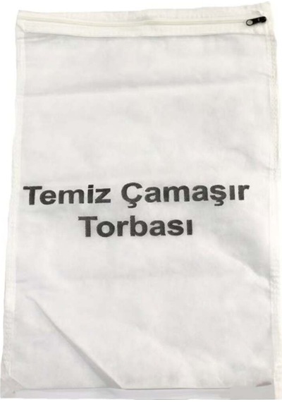 Temiz Kirli Çamaşır Torbası Kumaş Beyaz 40 X 30 Tr Diğer