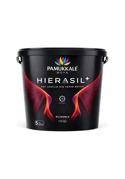 Pamukkale Hierasil %100 Saf Akrilik Silikonlu Dış Cephe Boyası 15 Lt  Siyah