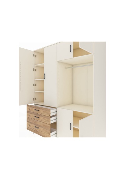 Kronos Gardrop 7 Raflı 3 Çekmeceli Tek Askılı 176x59x221 Aytaşı-aytaşı/çam Aytaşı/çam Kronos Gardrop 7 Raflı 3 Çekmeceli Tek Askılı 176x59x221 Aytaşı-aytaşı/çam Aytaşı/çam