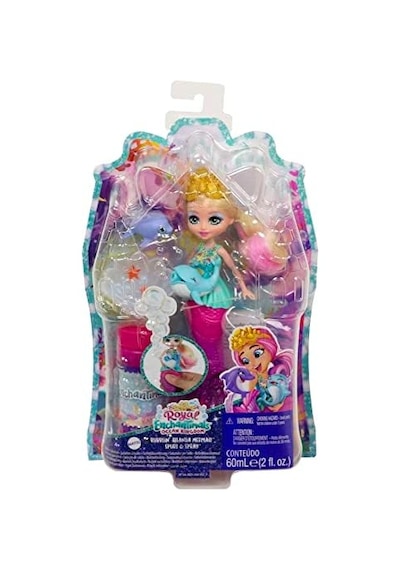 Enchantimals Okyanus Krallığı Baloncuk Yapan Deniz Kızı Atlantia Bebek 17 Cm Ve Yunus Figürü, 3 Yaş Ve Üzeri Hft24