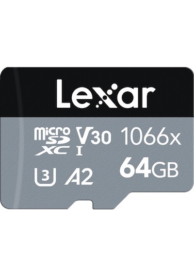 Lexar Professional 1066X LMS1066064G-BNANG 64 GB MicroSDXC UHS-I V30 U3 Hafıza Kartı + Adaptör